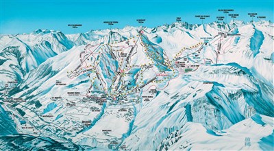 Orcières – Rochebrune Le Vallon - skimapa