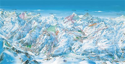 Tignes/Val d'Isère – Borsat IV - skimapa Tignes + Val d´Isere