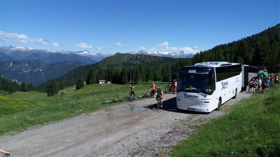 Lago di Garda - sever, Monte Baldo a Tremalzo