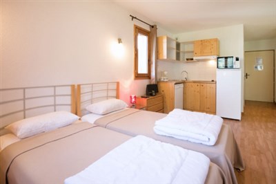 Val Thorens – Orelle – Les 3 Vallées – Le Hameau des Eaux d'Orelle - interiér rezidence - typové foto