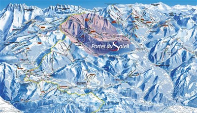 Avoriaz/Les Portes du Soleil – Le Téléphérique - skimapa Les Portes du Soleil